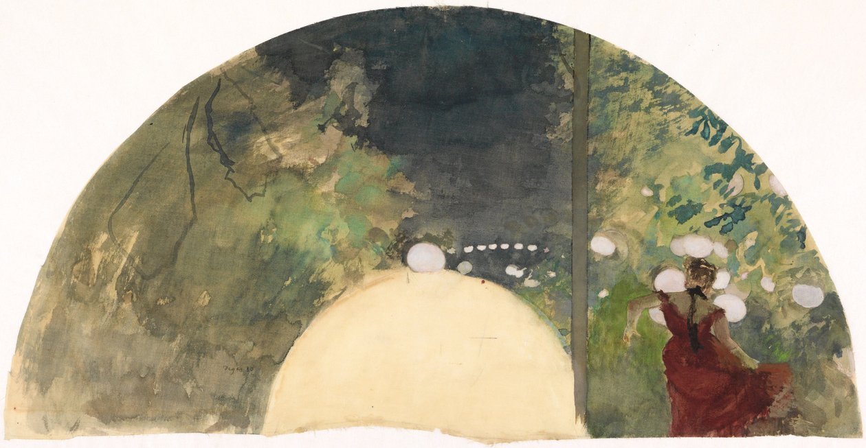 Zpěvačka v pařížské zahradní kavárně od Edgar Degas