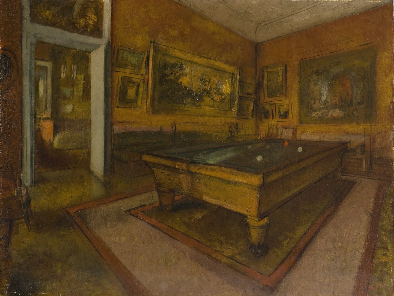 Kulečníková herna v Ménil-Hubert od Edgar Degas