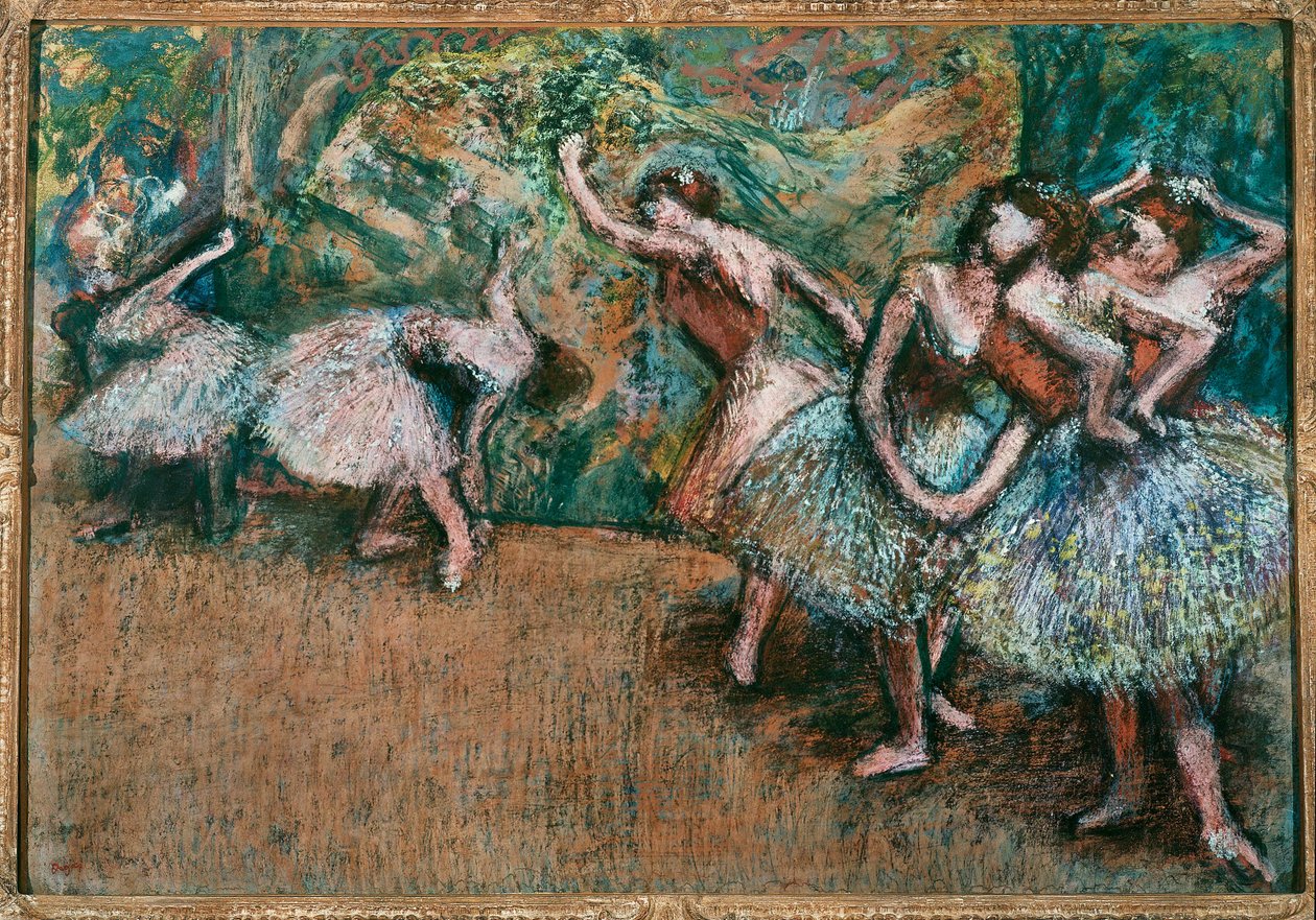 Scéna z baletu (pastel na kartonu) od Edgar Degas