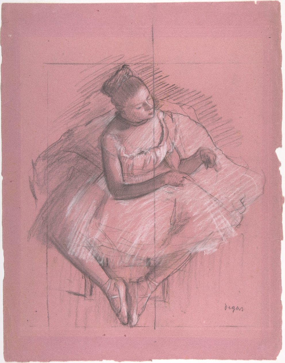 Sedící tanečnice od Edgar Degas