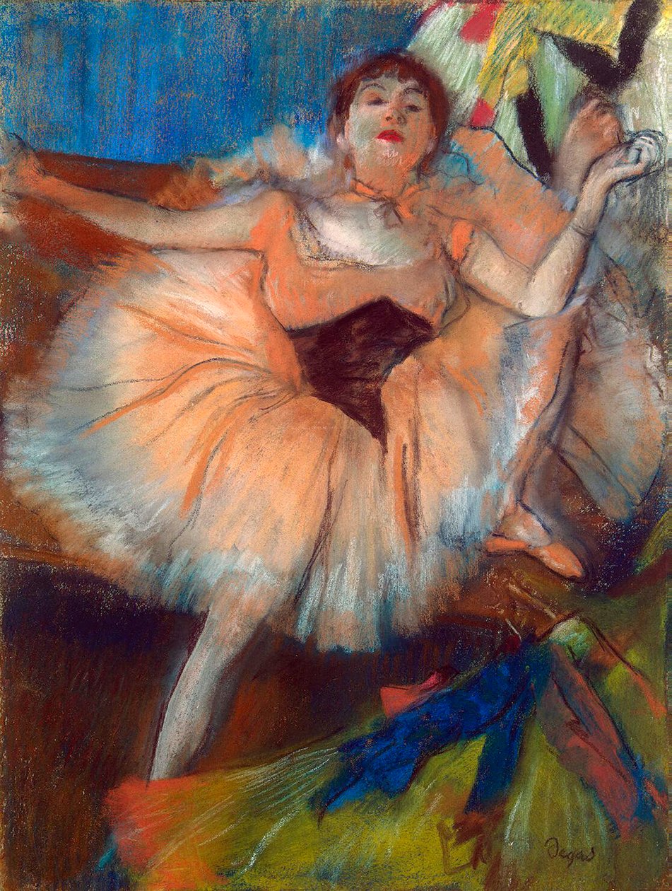 Sedící tanečník, 1879-1880. od Edgar Degas