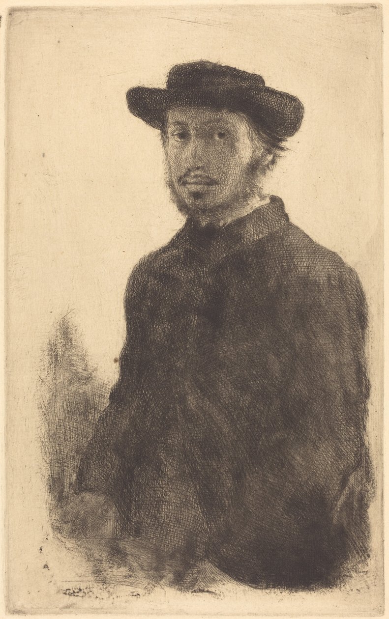 Autoportrét (Edgar Degas, vlastní dílo) od Edgar Degas