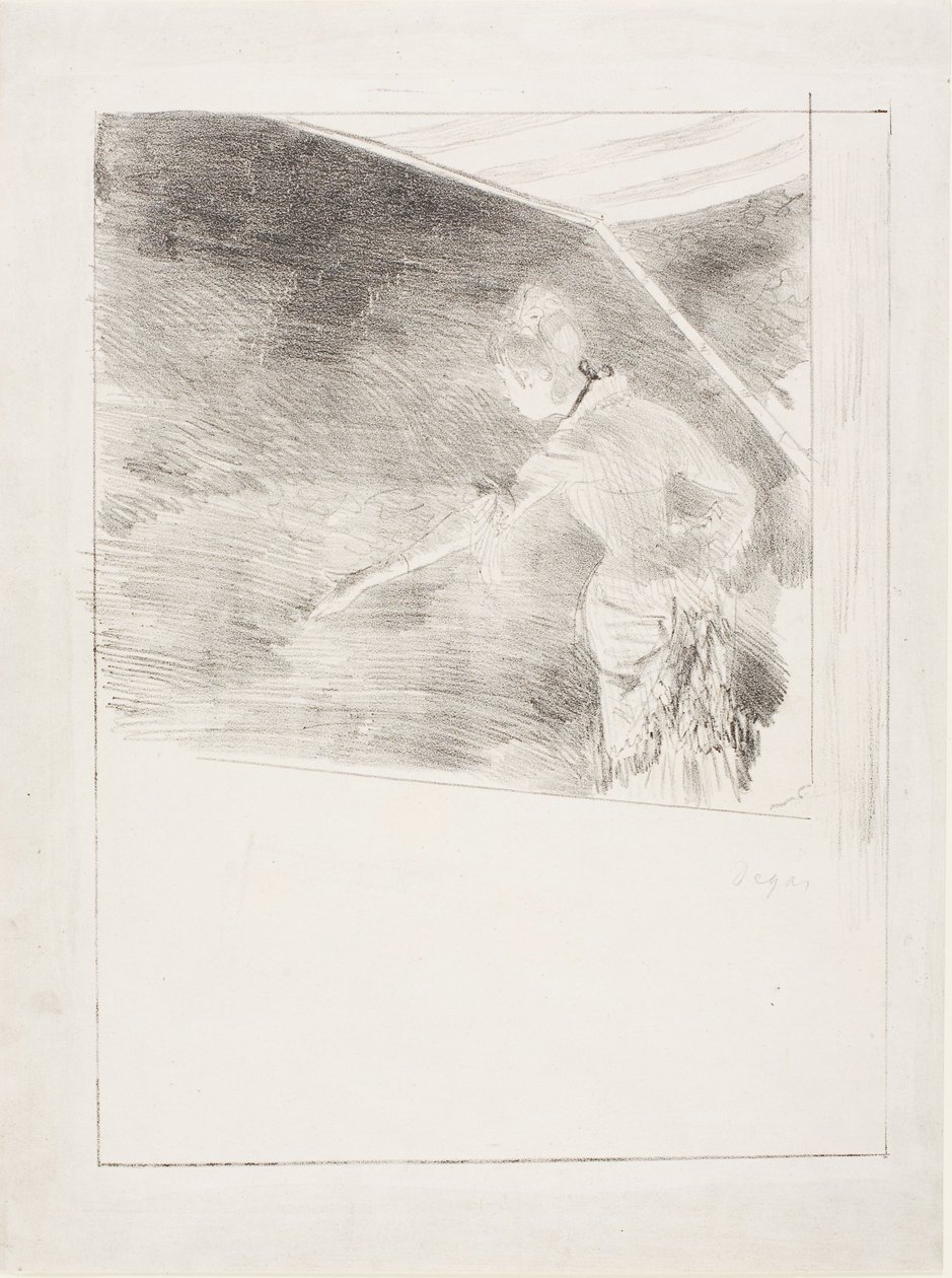 Zpěvák na kavárenském koncertě od Edgar Degas