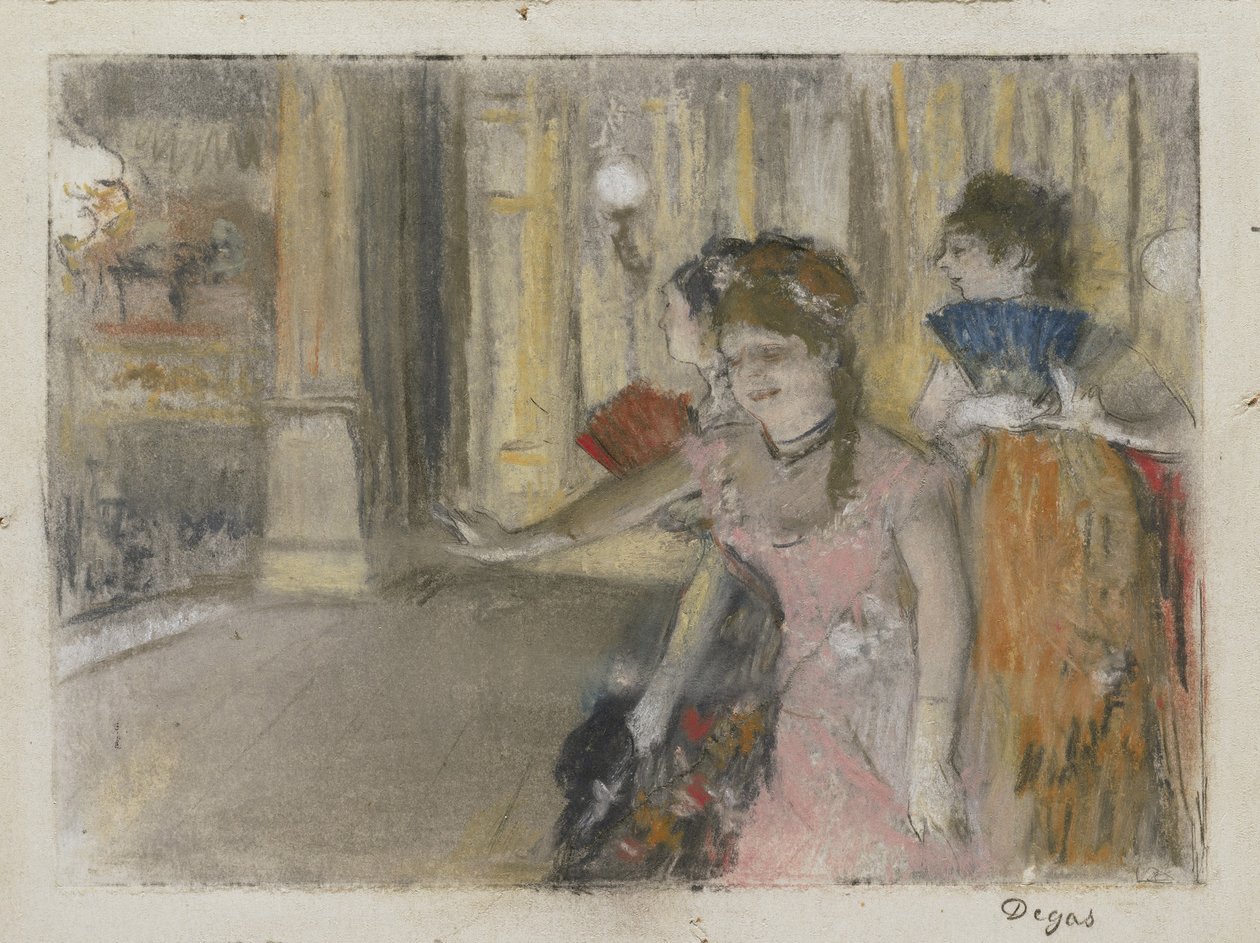 Zpěváci na scéně, 1877-79 od Edgar Degas