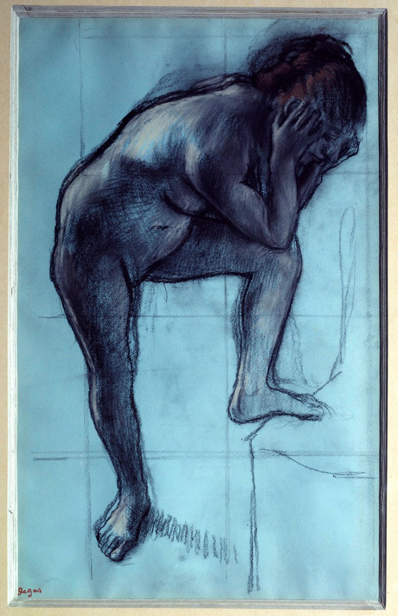 Stojící nahá žena Pastel a dřevěné uhlí Edgar Degas (1834-1917) 1883 Sun. 0,49x0,3 m Paříž, musee d