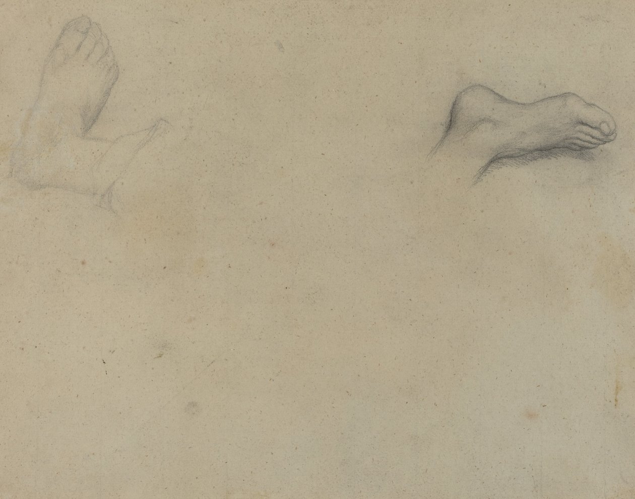 Studie nohou [verso] od Edgar Degas