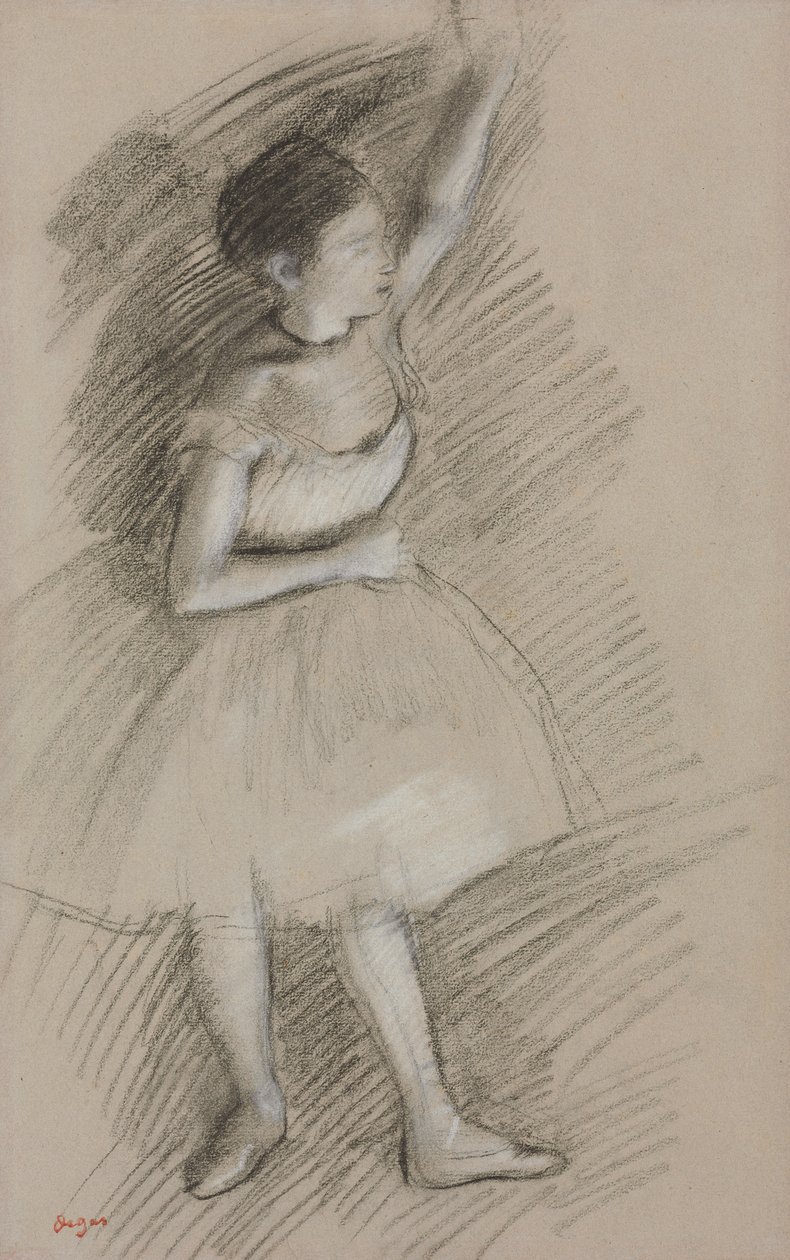Studie tanečnice; Studie tanečnice, 1873-1874 od Edgar Degas