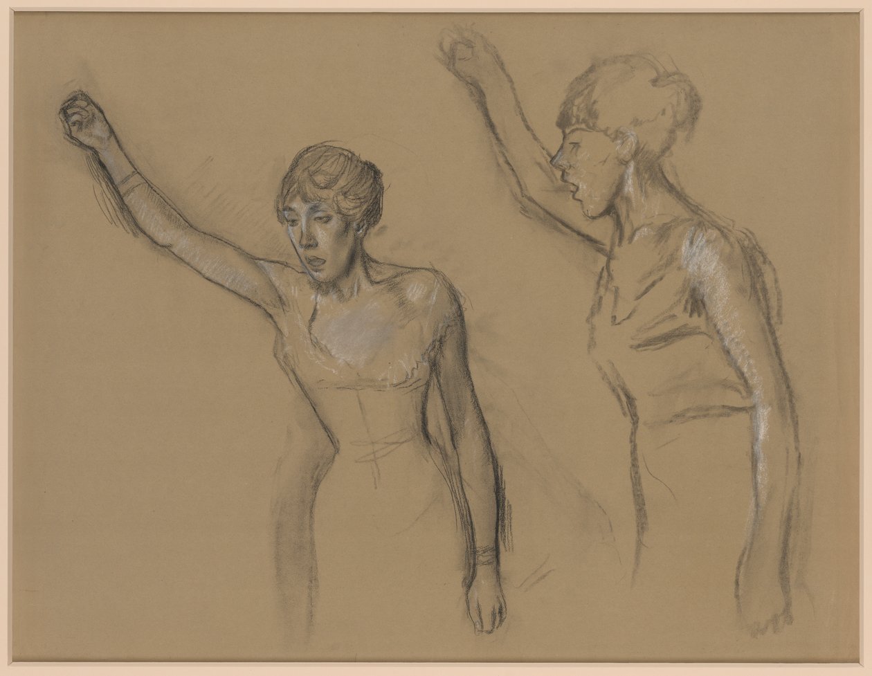Studie zpěváka od Edgar Degas