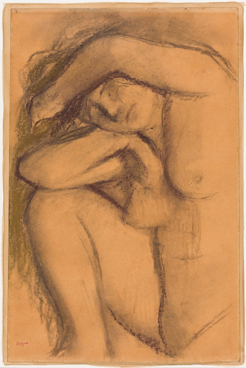 Studie aktu od Edgar Degas