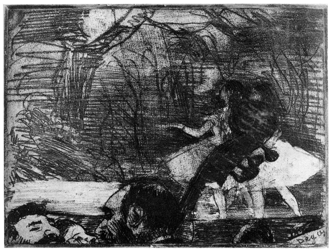 Sur la Scene, c1850-1910 1924 od Edgar Degas
