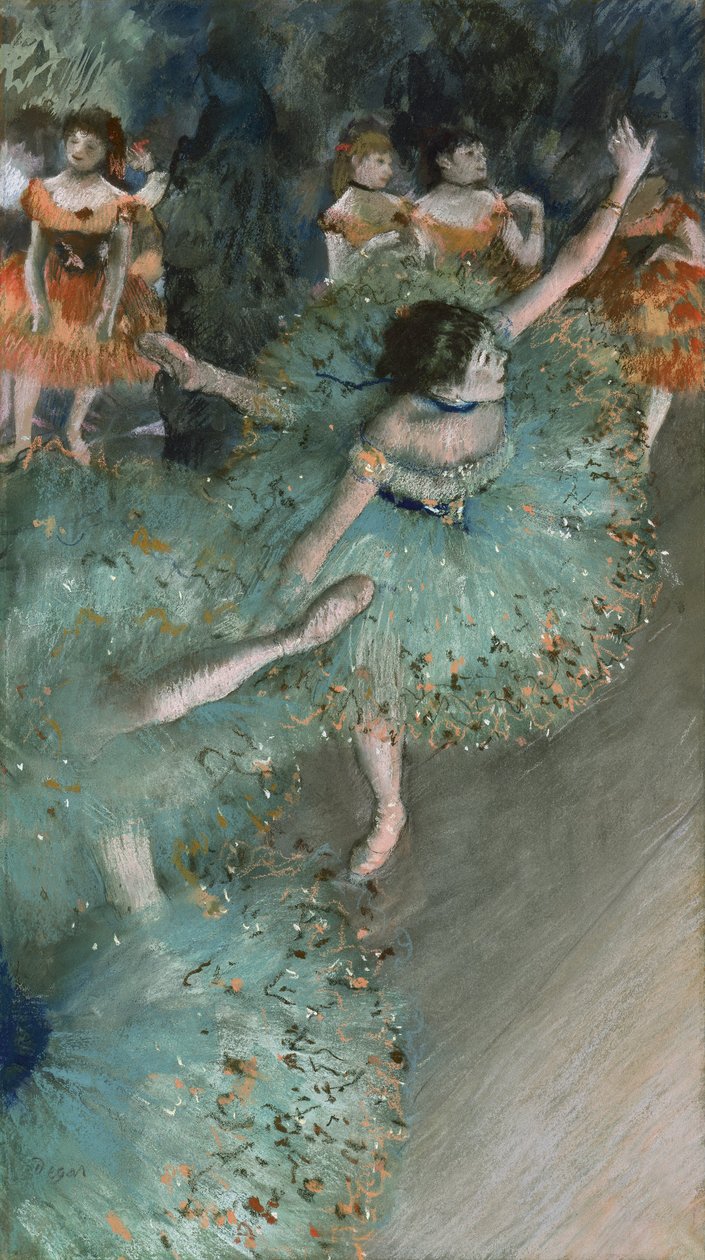 Kymácející se tanečnice (Tanečnice v zeleném) od Edgar Degas