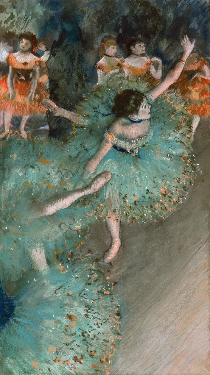 Swingující tanečnice Tanečnice v zeleném, 1877-1878 od Edgar Degas
