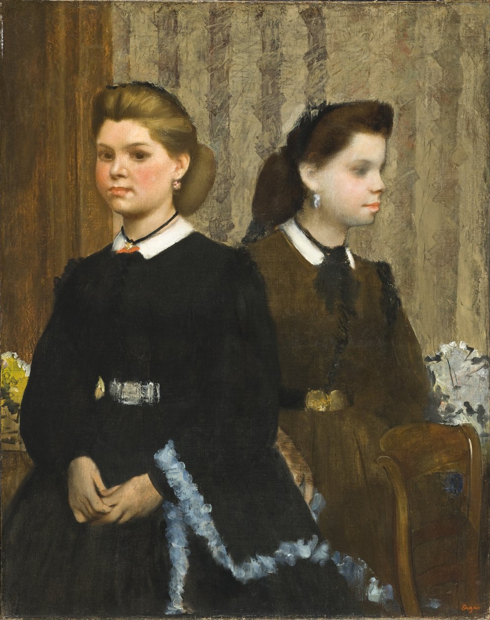 Sestry Bellelli (Giovanna a Giuliana Bellelli) od Edgar Degas