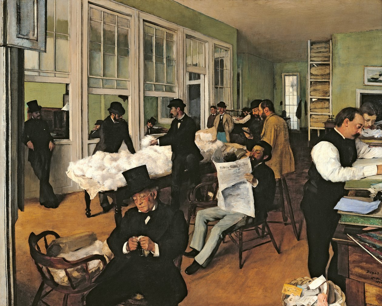 Cotton Exchange, New Orleans od Edgar Degas