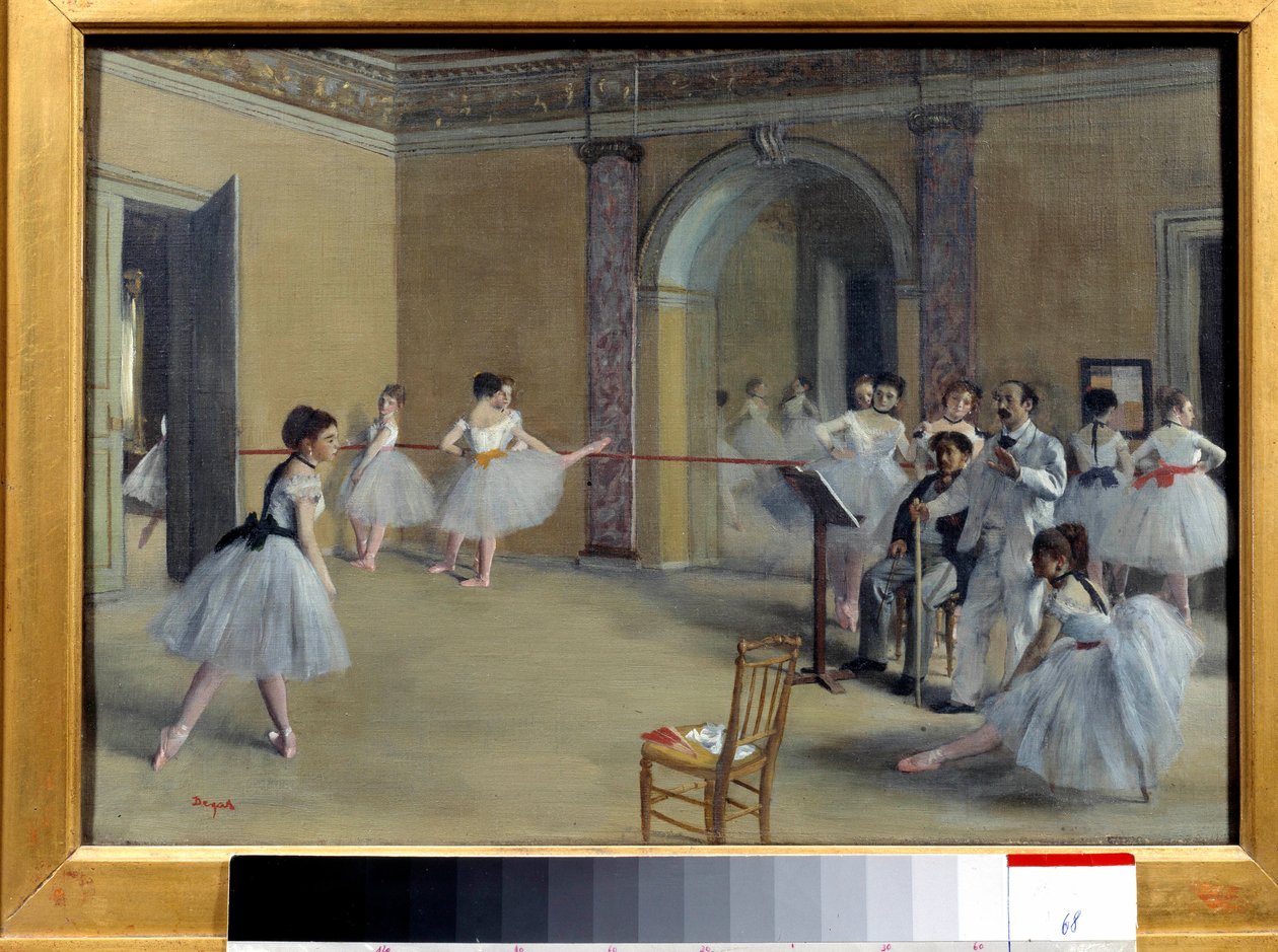 Taneční foyer v opeře Rue Le Peletier od Edgar Degas