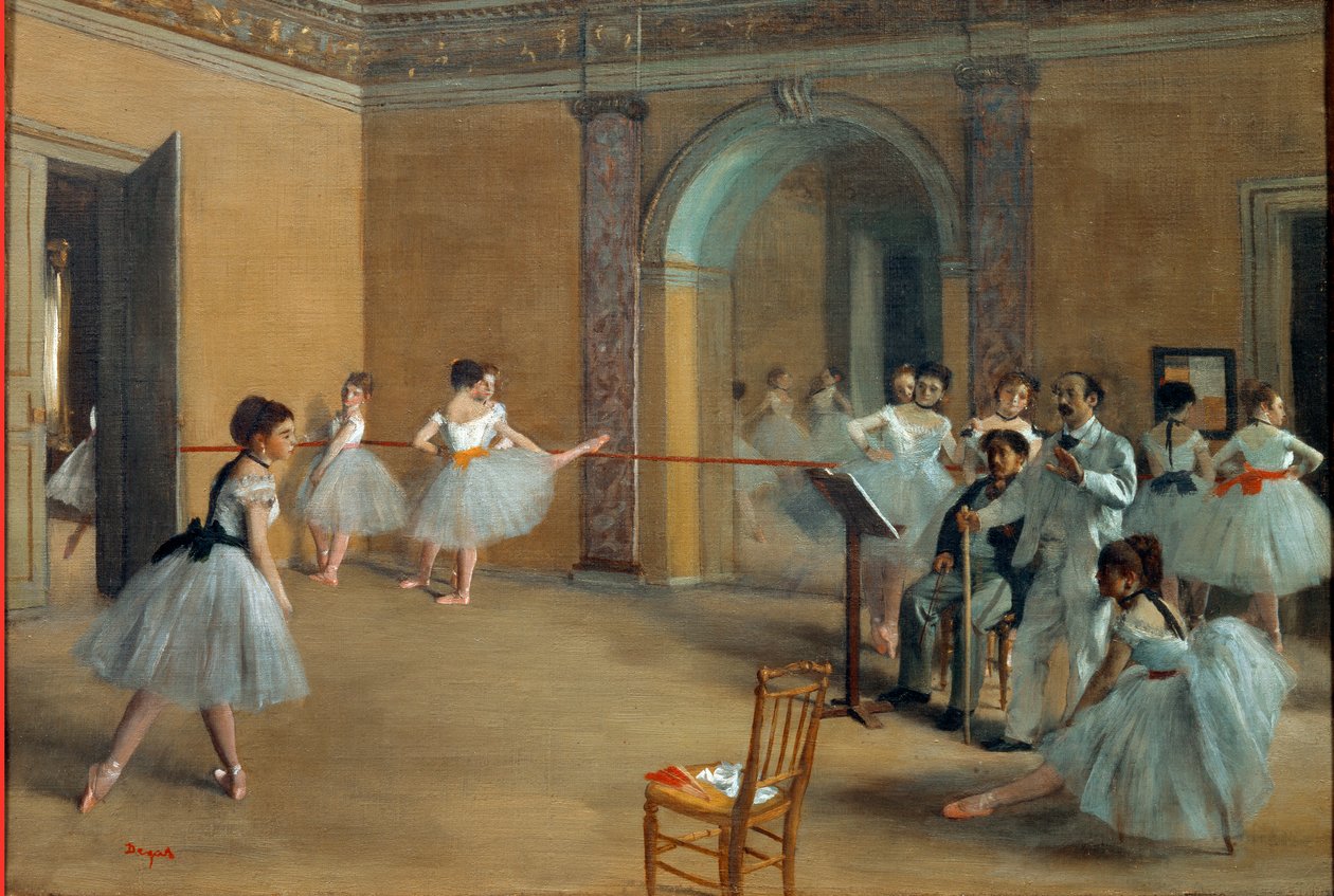 Taneční foyer v Opeře v ulici Le Peletier od Edgar Degas