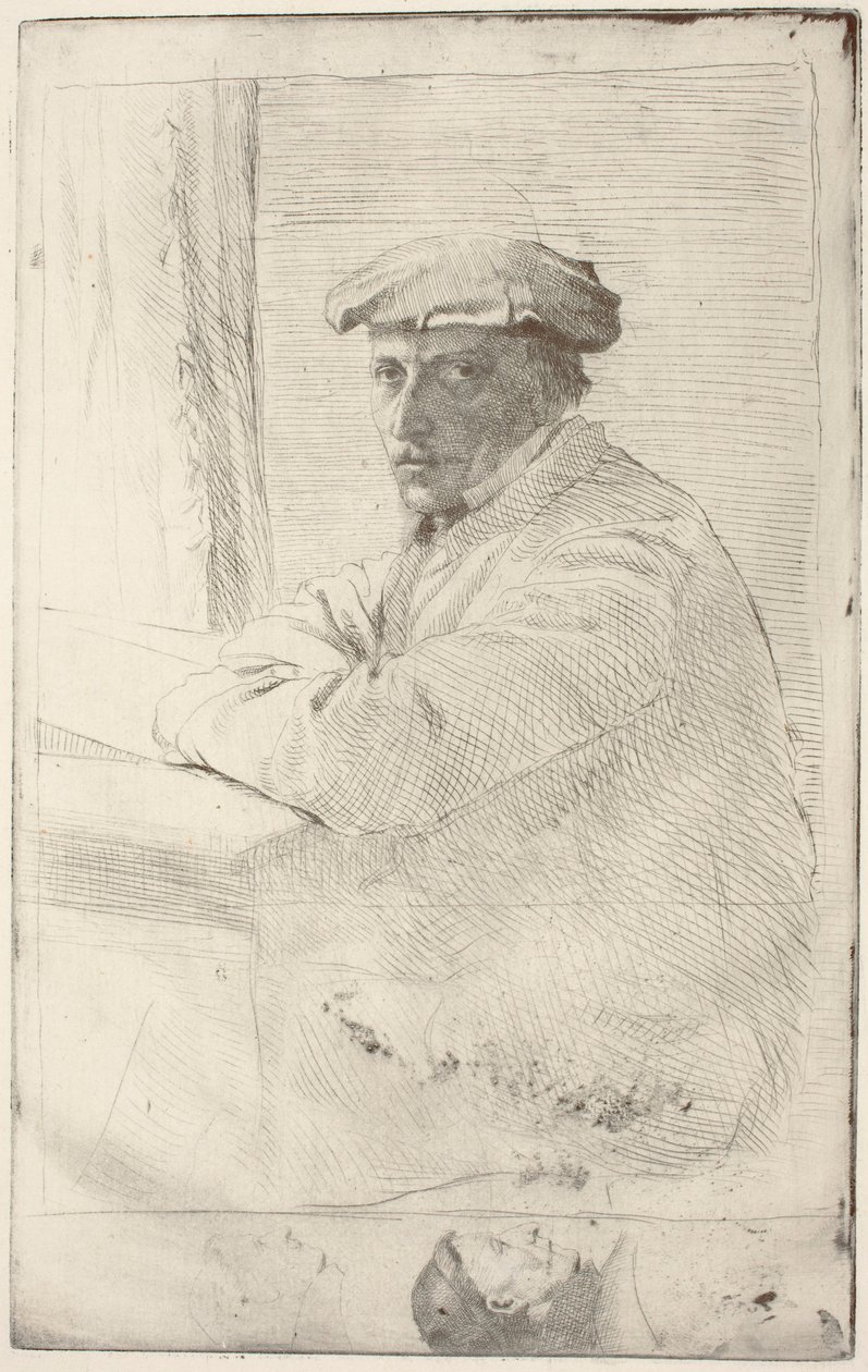 The Engraver Joseph Tourny (Rytec Joseph Tourny) od Edgar Degas