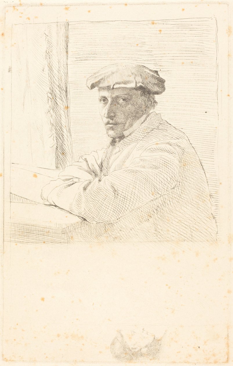 The Engraver Joseph Tourny (Rytec Joseph Tourny) od Edgar Degas