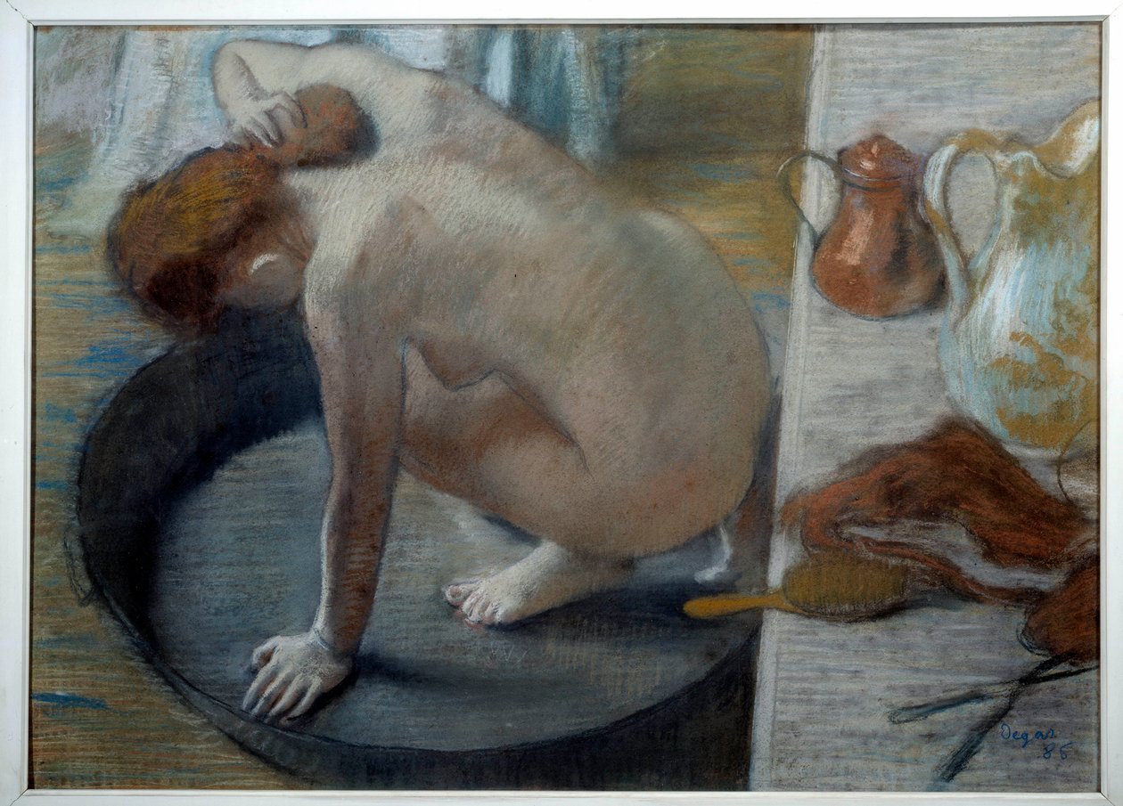 Pastelová vana od Edgara Degase (1834-1917). 1886. Ne. 0,60 x 0,83 m. Paříž, Musee d