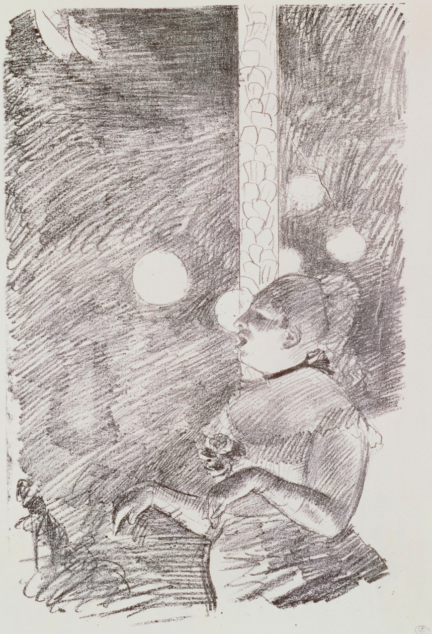 Píseň psa, 1876-77 od Edgar Degas