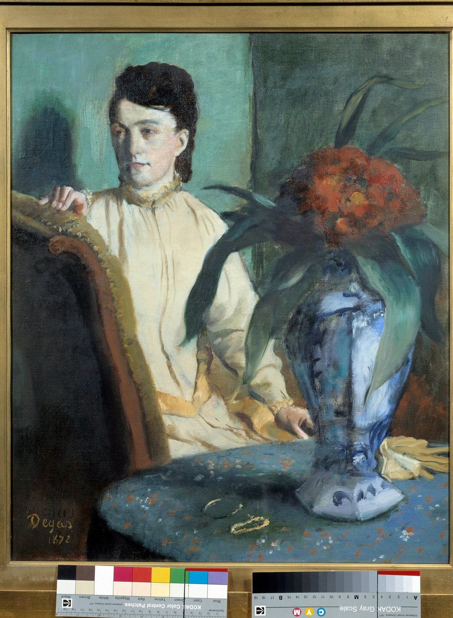 Žena má obraz Potiche od Edgara Degase (1834-1917) od Edgar Degas