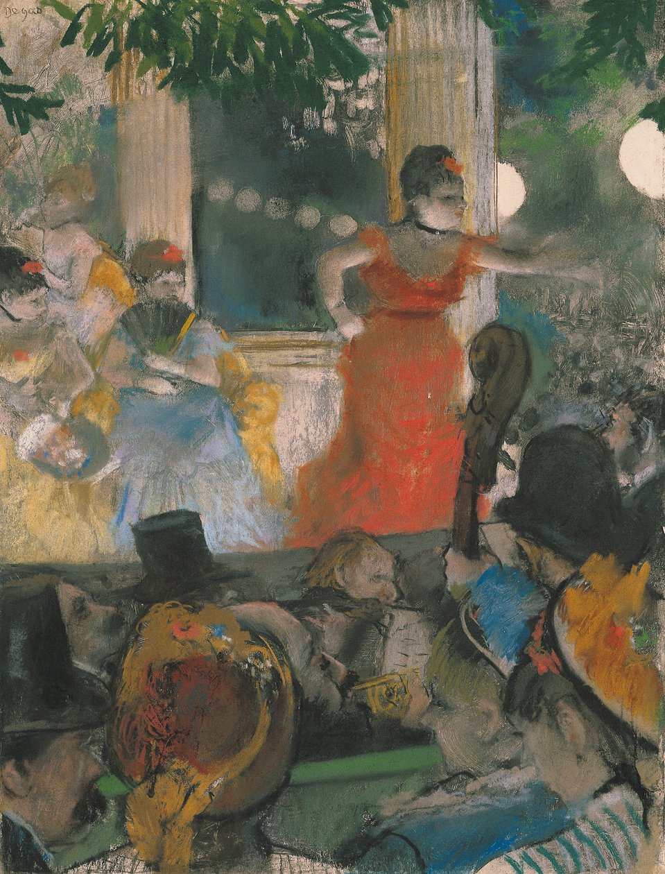 Kavárenský koncert v Les Ambassadeurs od Edgar Degas