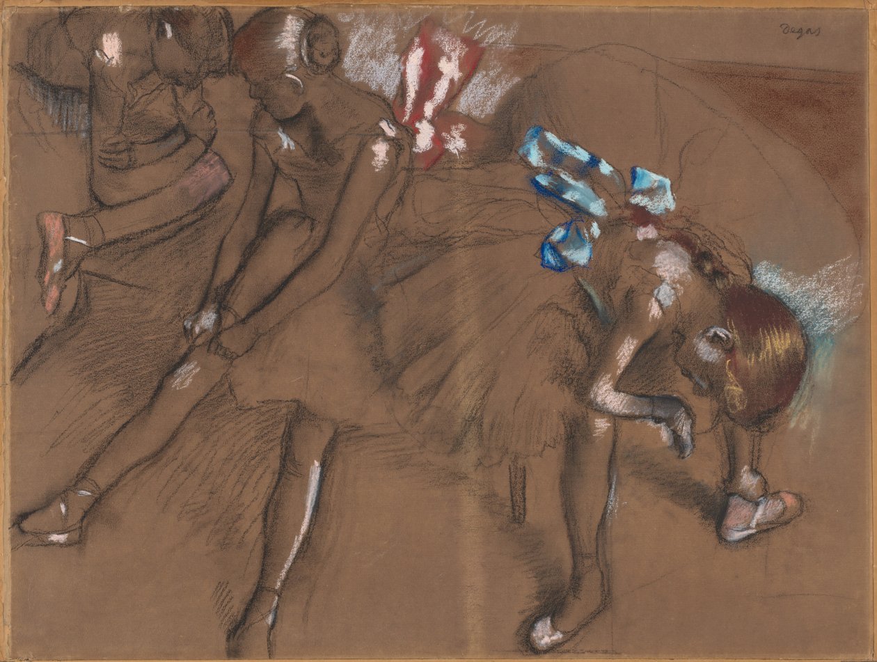 Tři tanečnice odpočívající od Edgar Degas