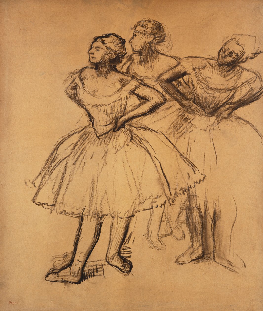Tři tanečnice; tři tanečníci, od Edgar Degas