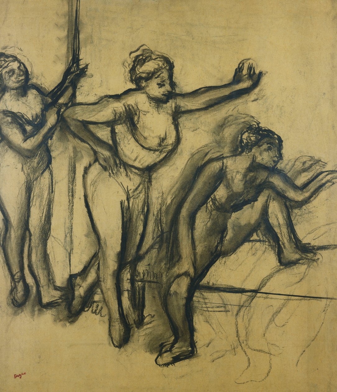 Tři tanečnice v trikotech; Tři tanečnice v plavkách, 1903 od Edgar Degas