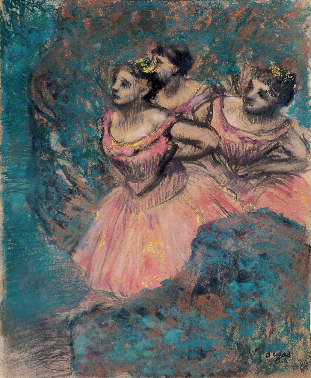 Tři tanečníci v červené par Degas, Edgar (1834-1917) od Edgar Degas