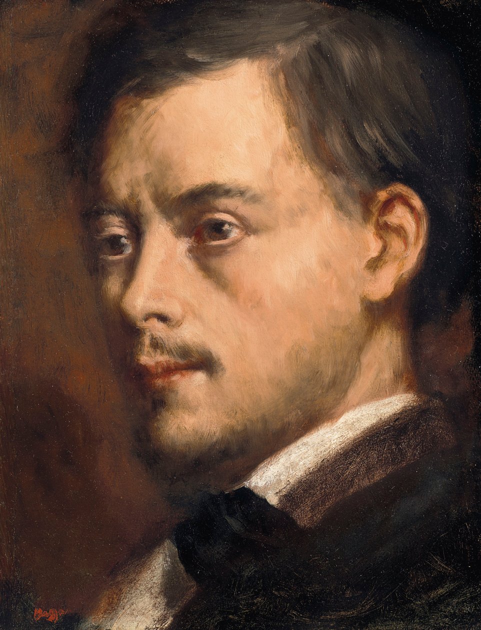 Hlava muže od Edgar Degas