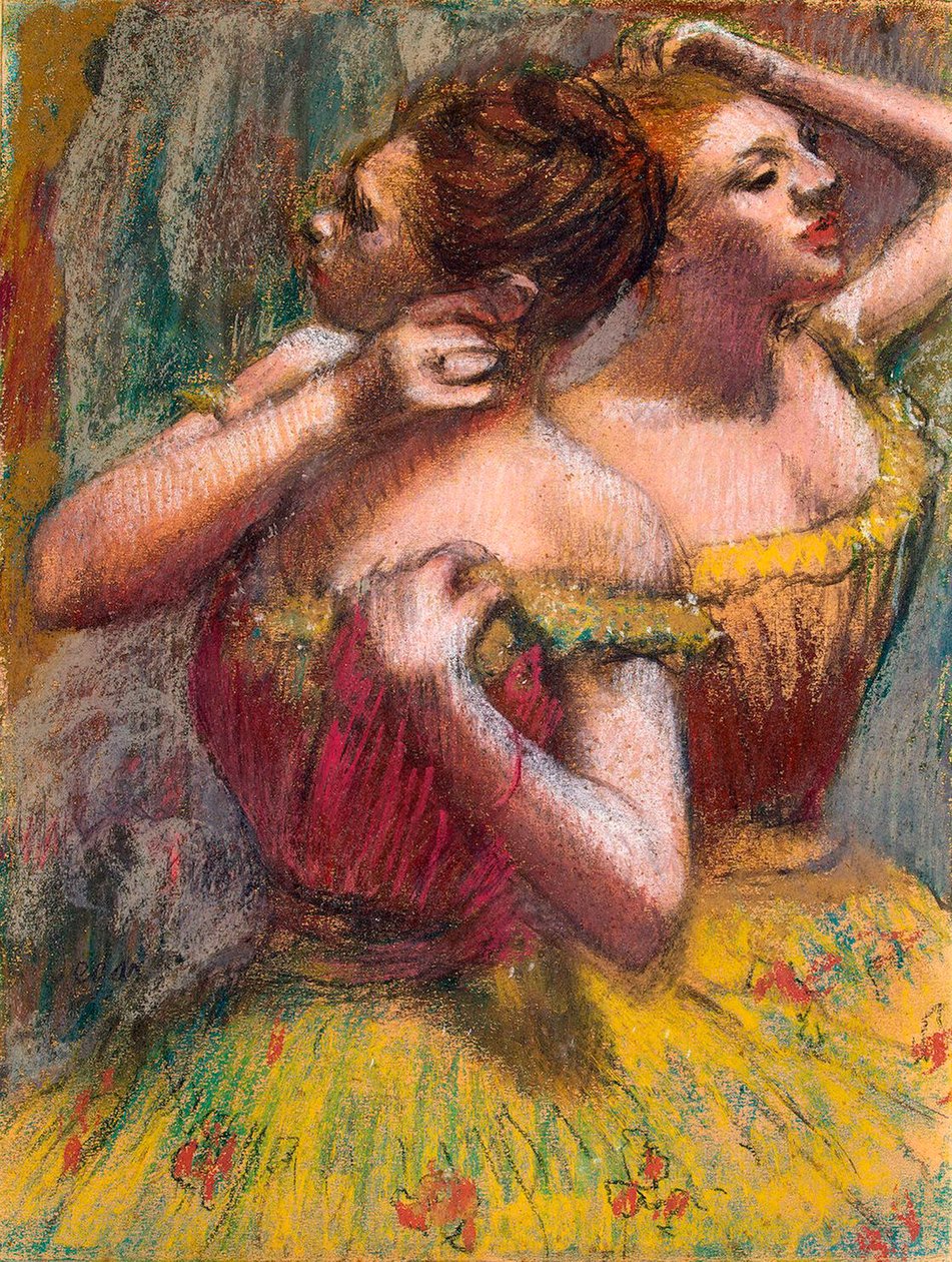 Dva tanečníci, 1898-1899. od Edgar Degas