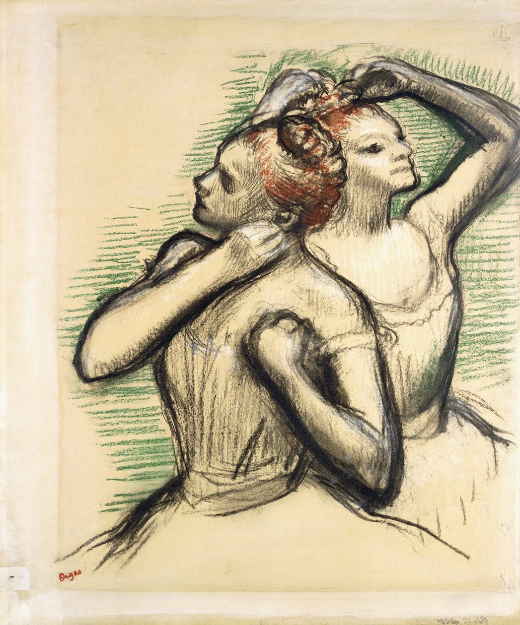 Dva tanečníci, kolem roku 1897 od Edgar Degas