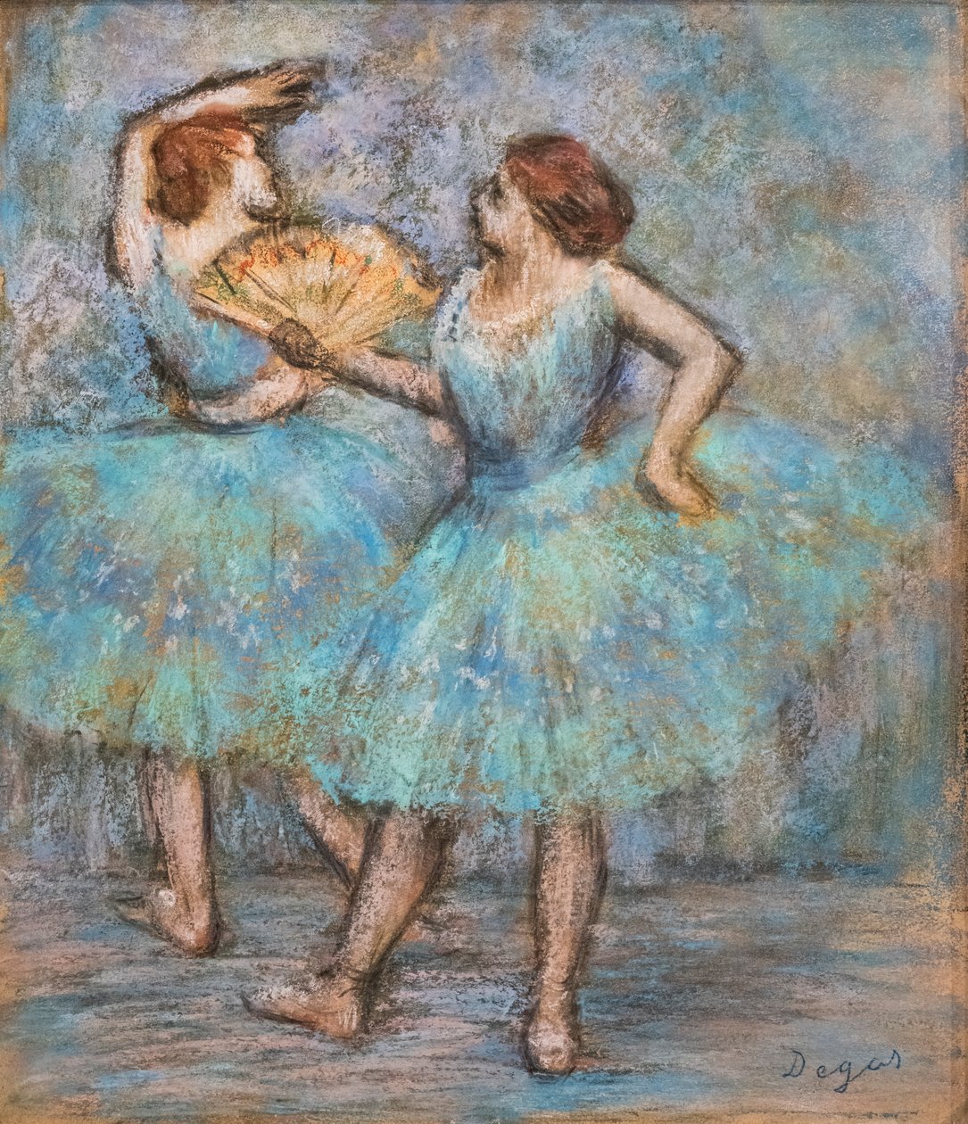 Dva tanečníci. Kolem 1905. Pastel na kartonu. od Edgar Degas