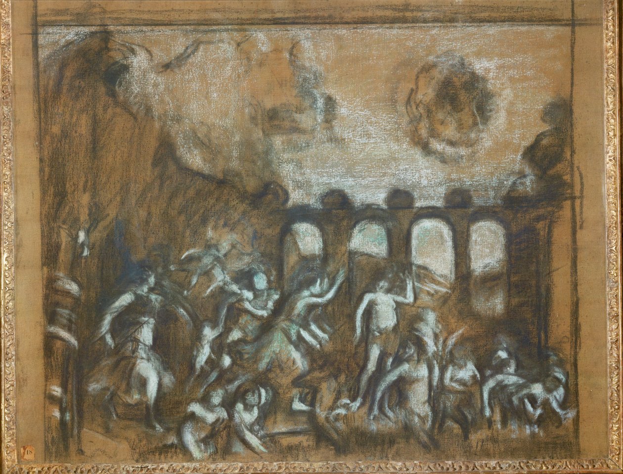 Vítězství rozumu nad neřestmi (pastel) od Edgar Degas