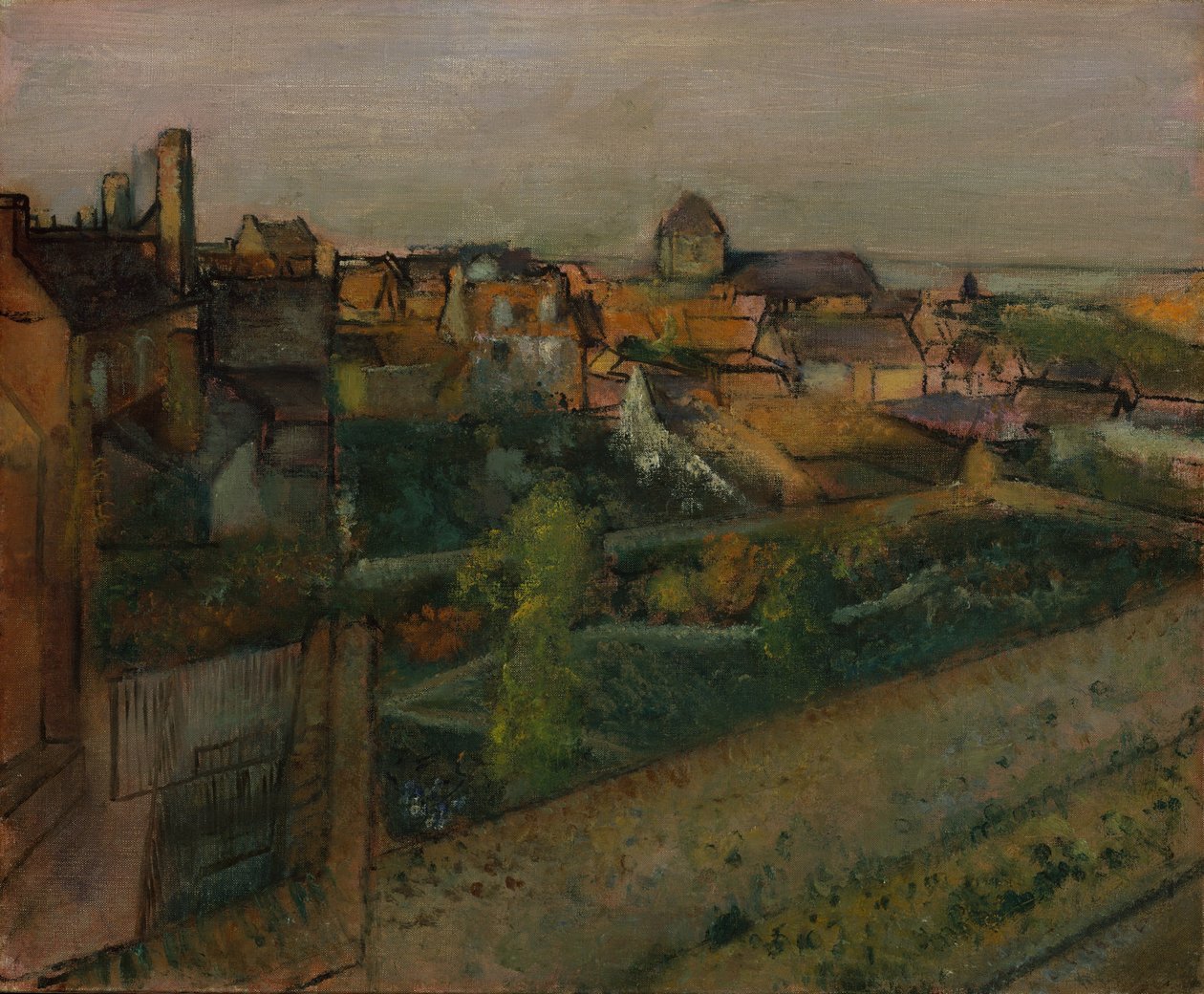Pohled na Saint-Valéry-sur-Somme, 1896-98. od Edgar Degas
