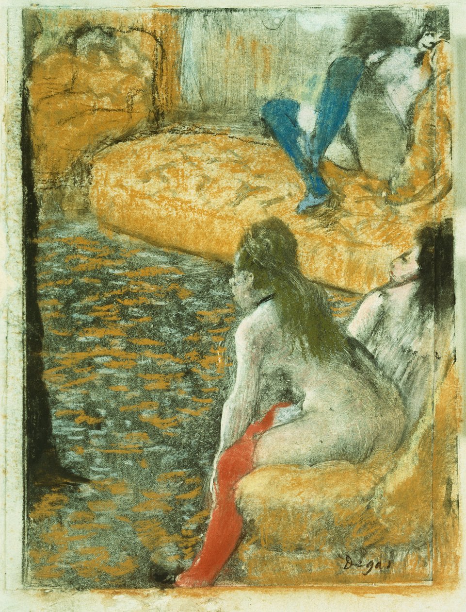 Čekání na klienta, c.1879 od Edgar Degas