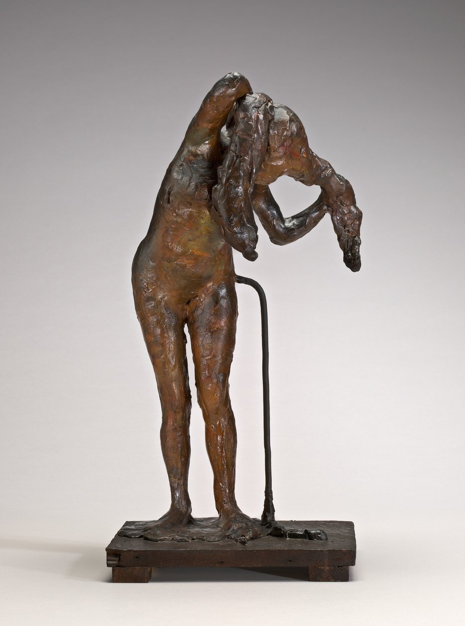 Žena si upravuje vlasy, možná koncem 80. let 19. století. od Edgar Degas