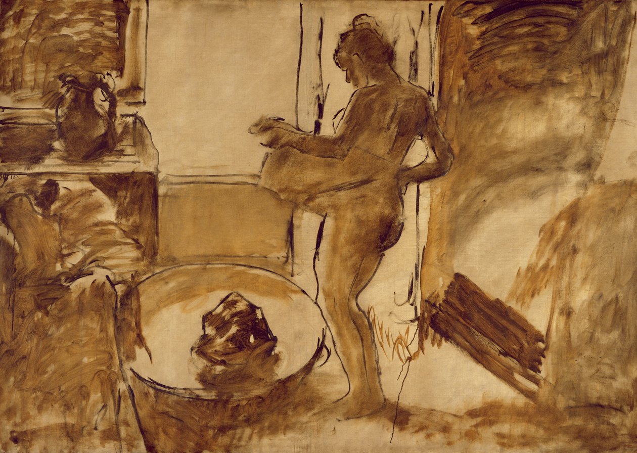 Žena se suší, kolem 1884-86 od Edgar Degas