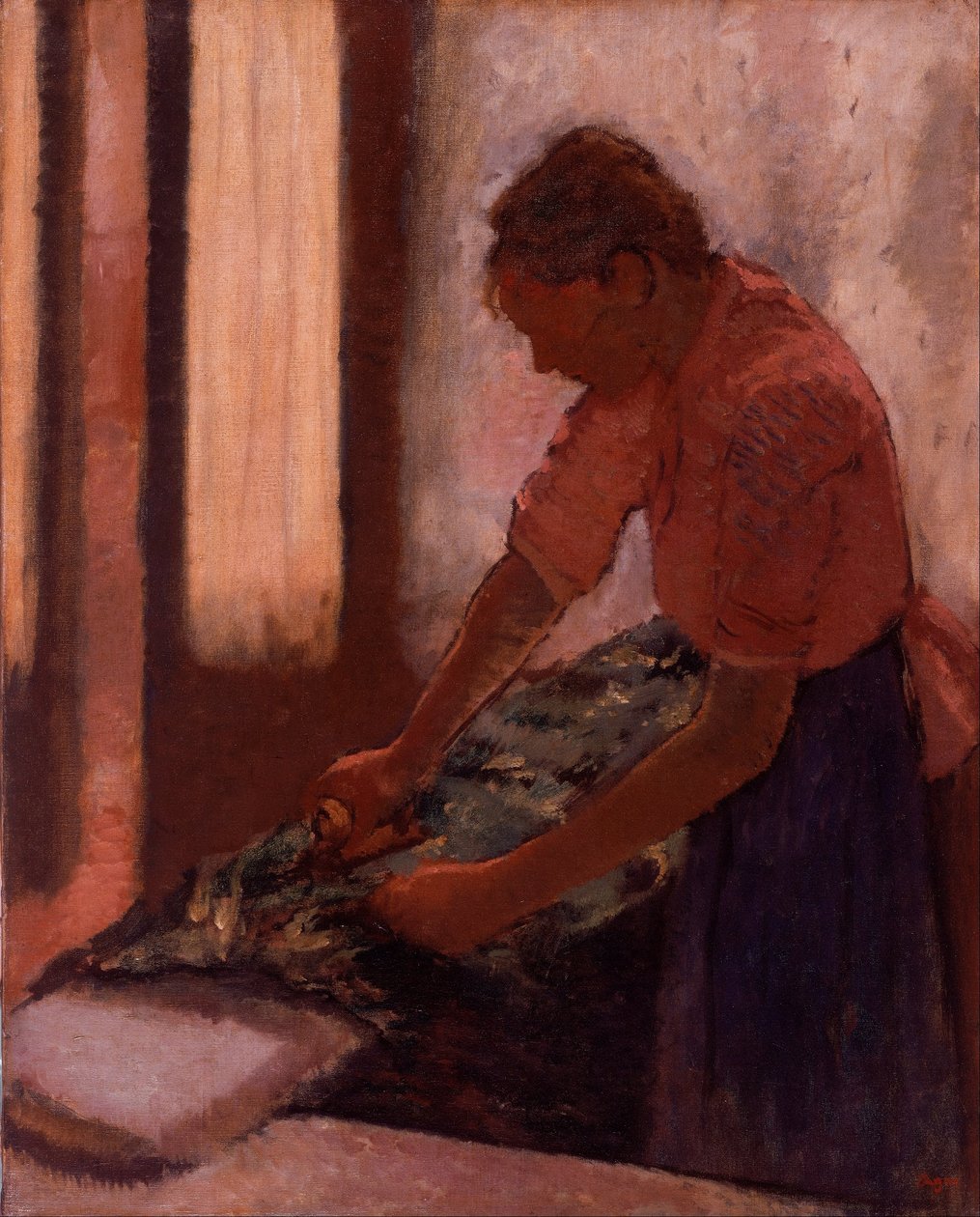 Žena žehlí od Edgar Degas