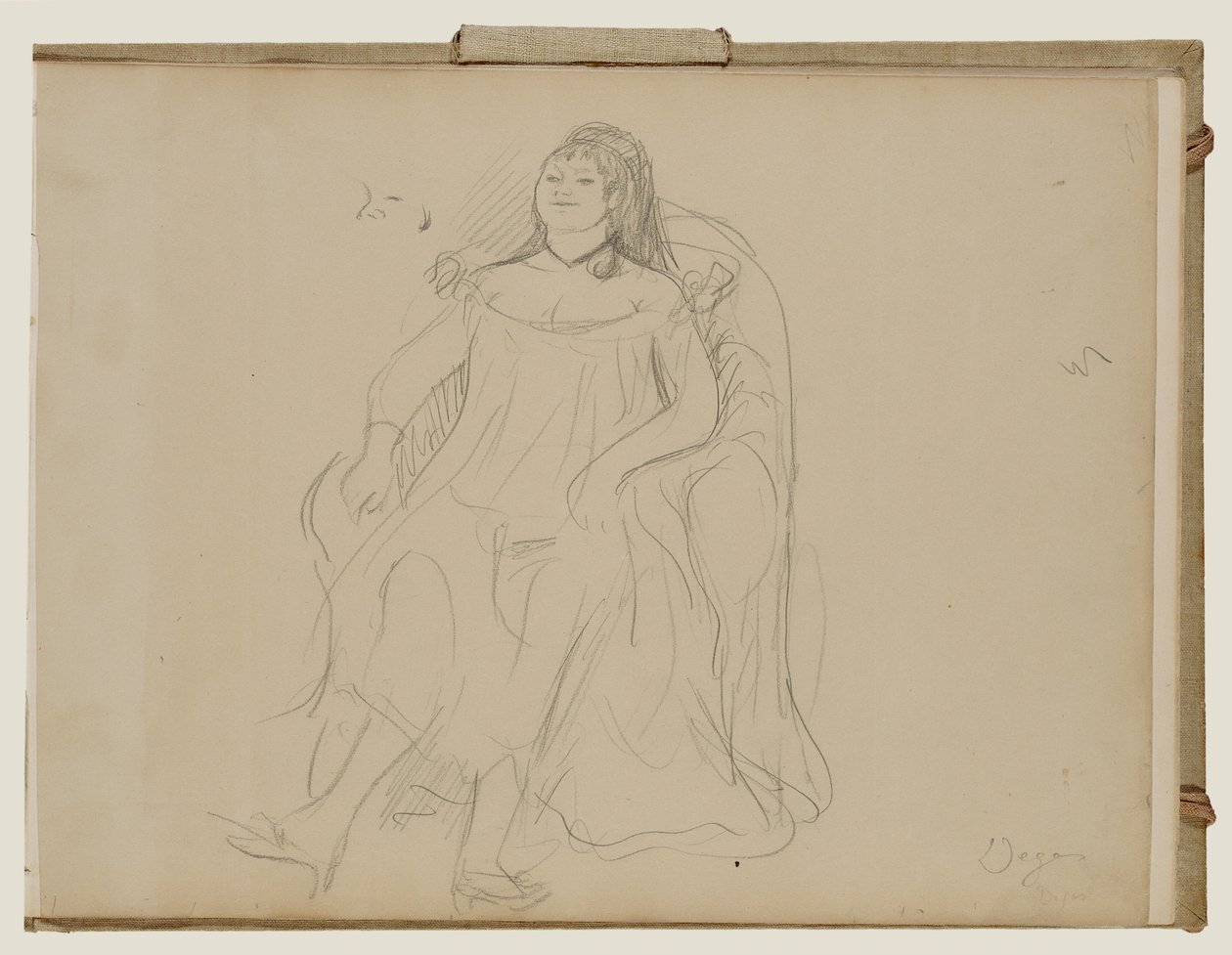 Sedící žena od Edgar Degas