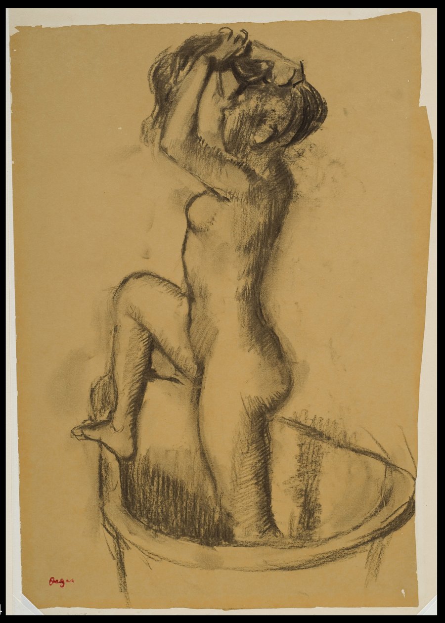 Žena stojící ve vaně, c.1890-92 od Edgar Degas