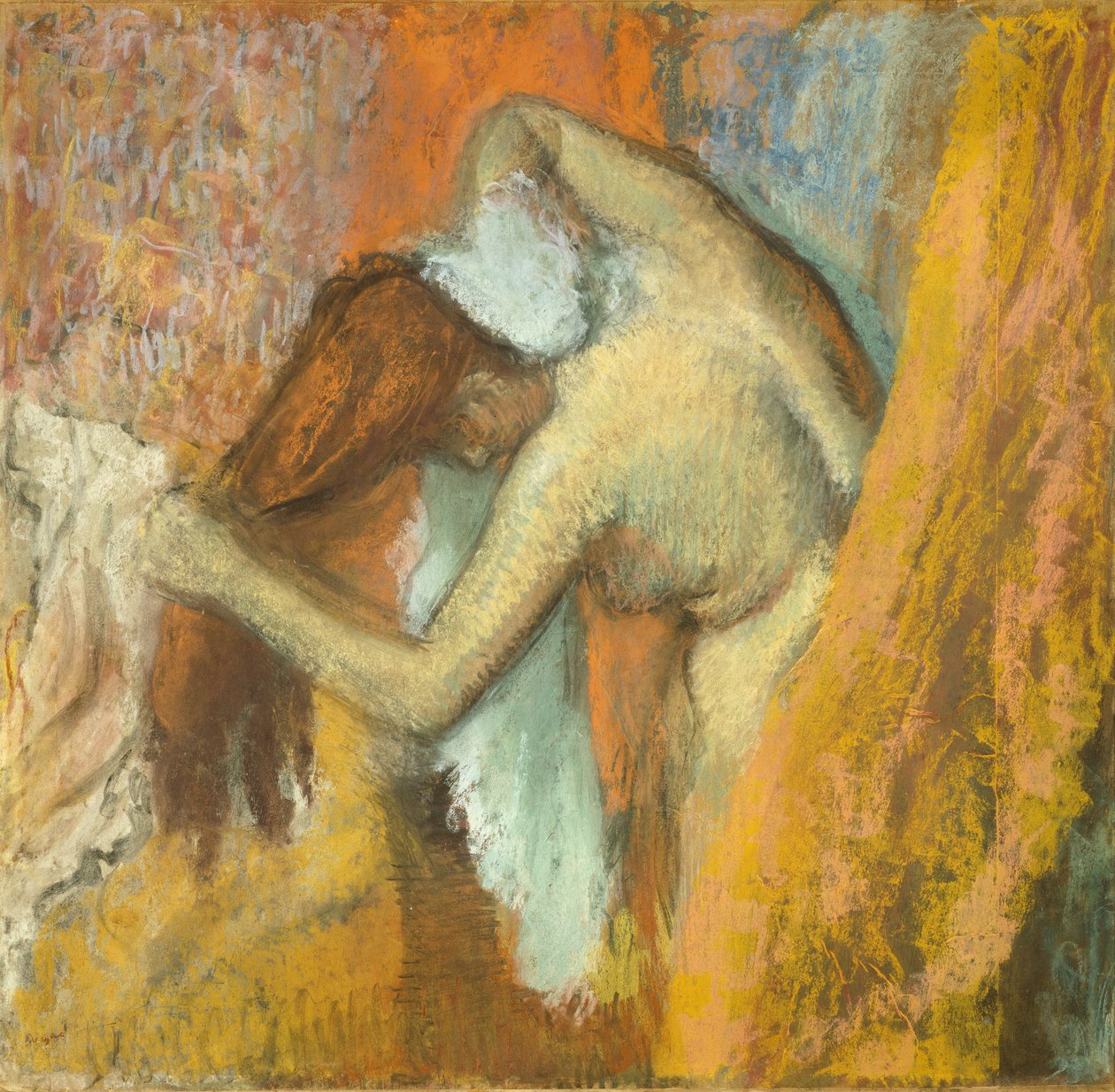 Žena na toaletě od Edgar Degas
