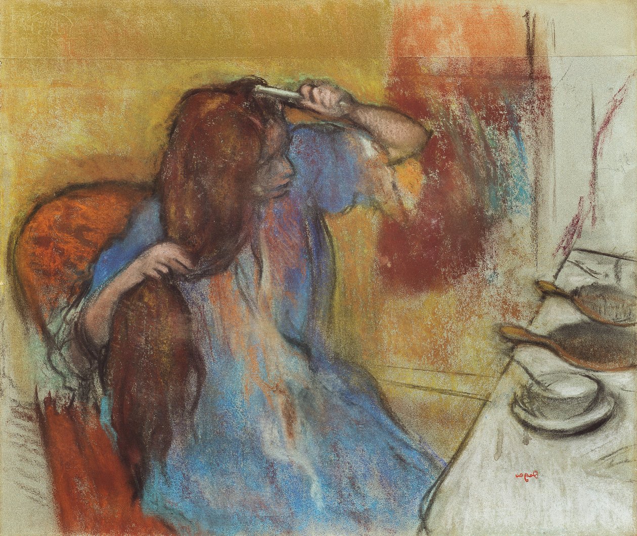 Žena na její toaletě; Femme a sa Toilette, c.1889 od Edgar Degas