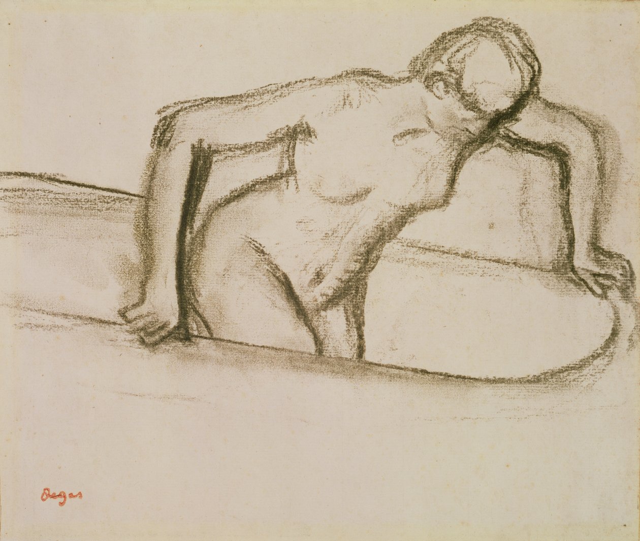 Žena ve vaně od Edgar Degas