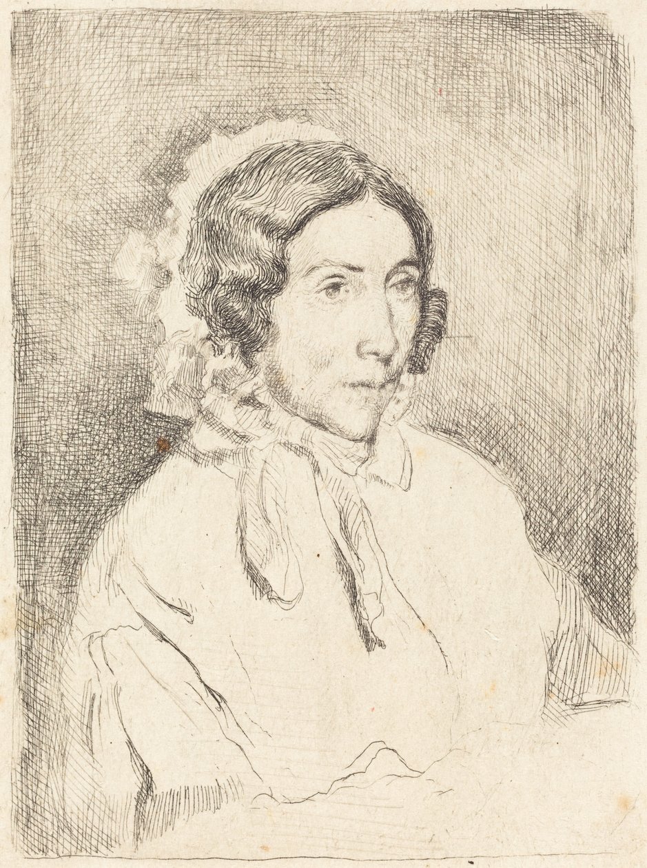 Žena v nařasené čepici (Dame agee) od Edgar Degas