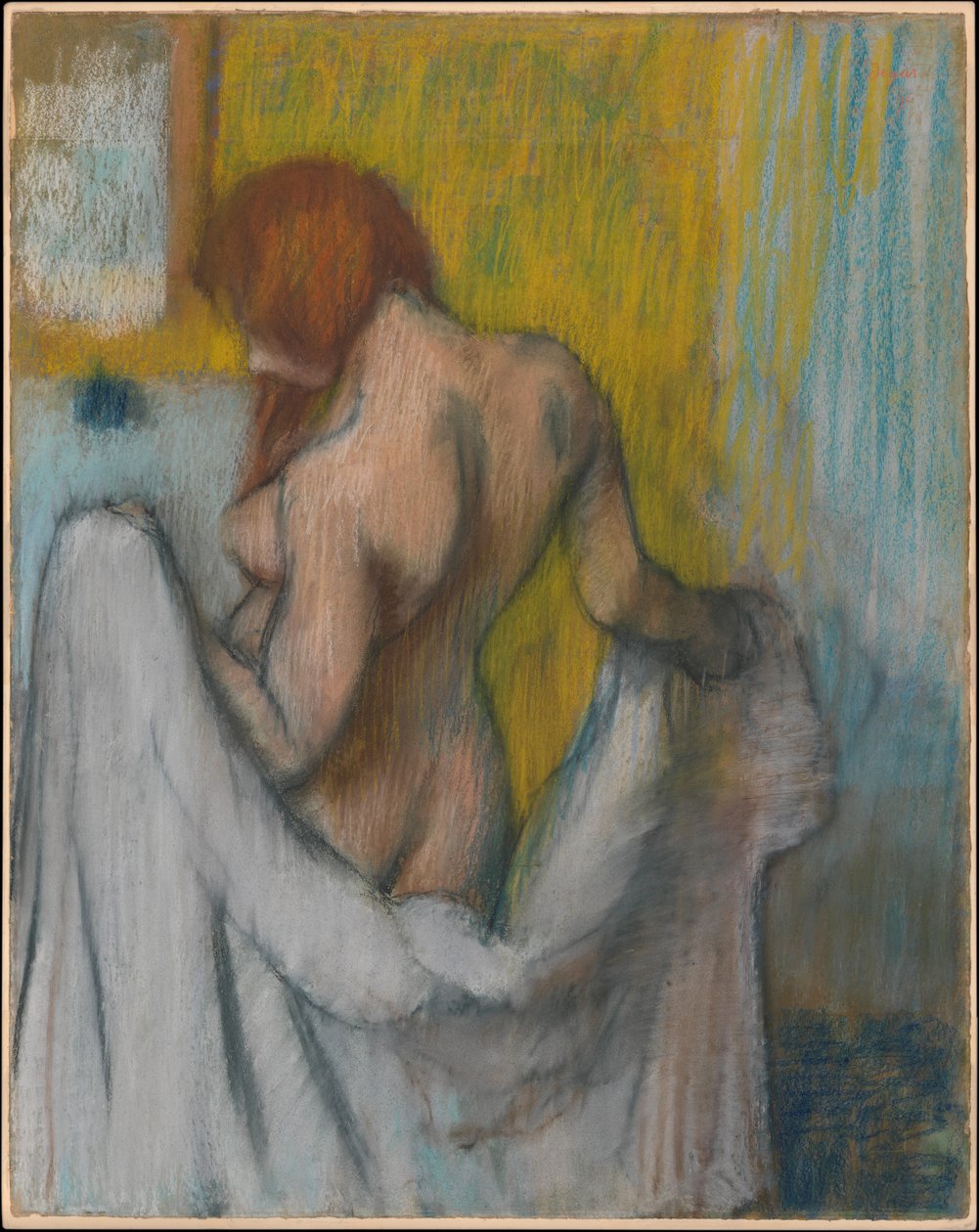 Frau mit einem Handtuch od Edgar Degas