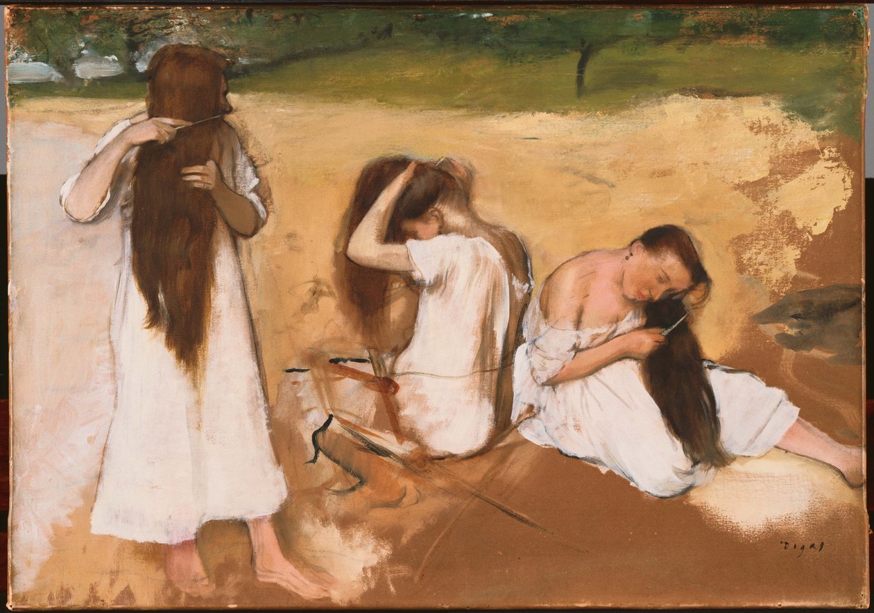 Ženy, které si česají vlasy od Edgar Degas
