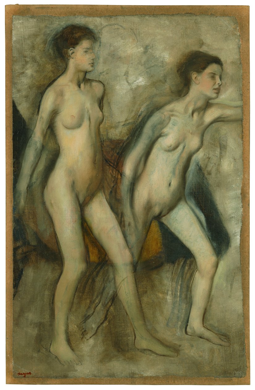 Mladé sparťanské dívky provokují chlapce od Edgar Degas
