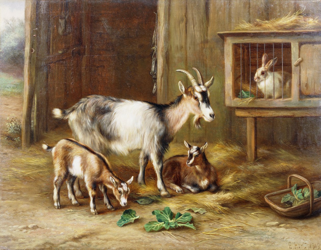 Kozy u králíkárny od Edgar Hunt